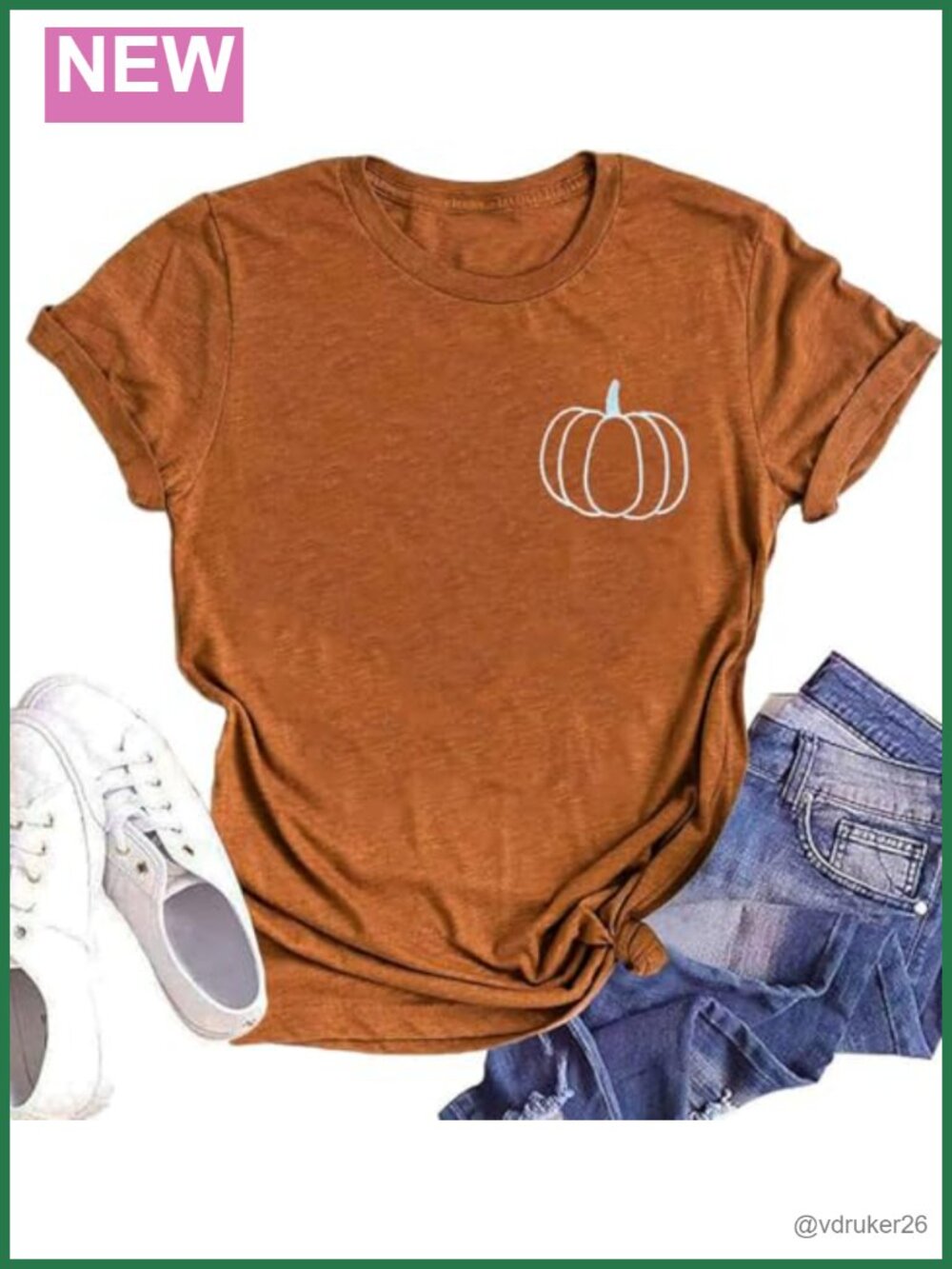Fall Pumpkin Graphic Tee Short Sleeve Crew Neck Plaid Thanksgiving Shirt